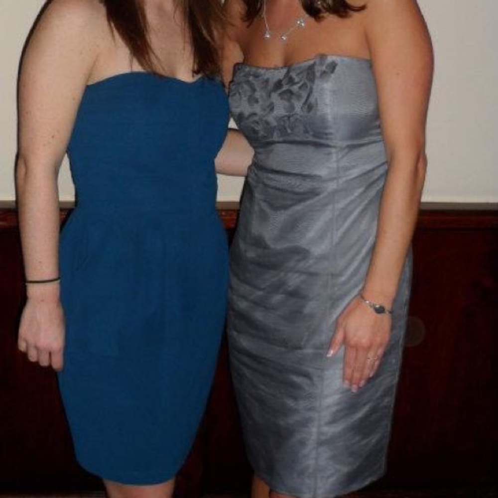 Melissa Sweet Gray Bridesmaid/cocktail dress